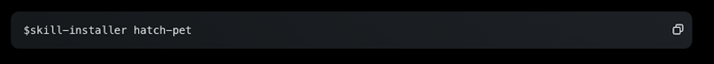 skill installer hatch pet prompt