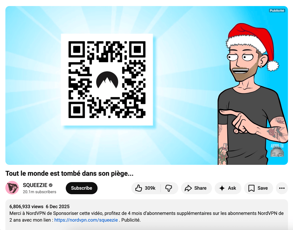 squeezie nordvpn code
