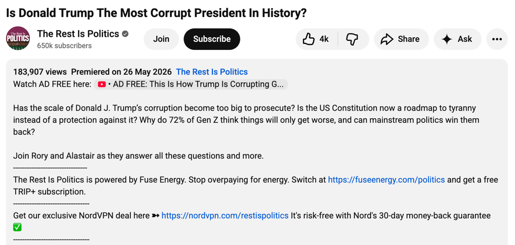 The Rest Is Politics nordvpn code