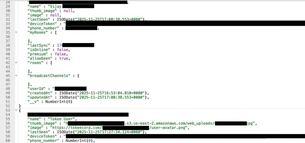tokee data sample1