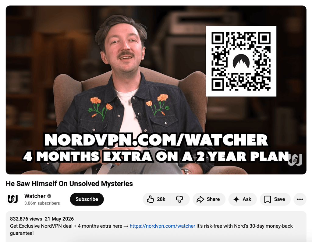 watcher nordvpn code