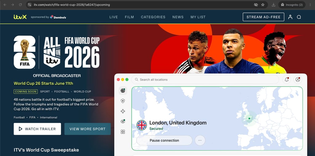 ITVX World Cup 2026 hub