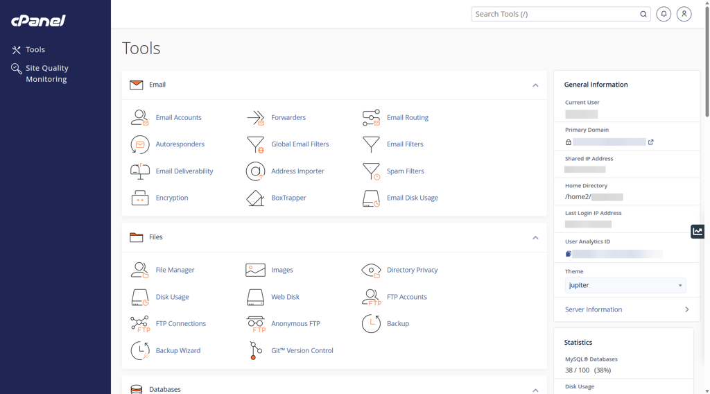 Bluehost cPanel