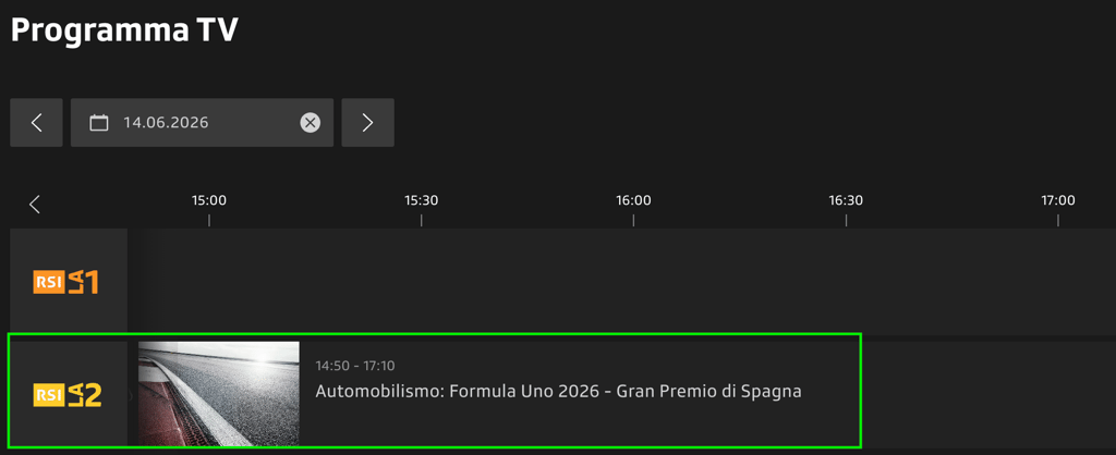 GP di Barcellona-Catalogna su RSI