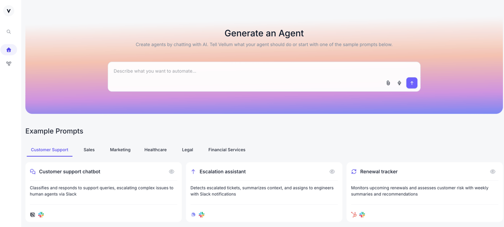 Generating an Agent with Vellum AI