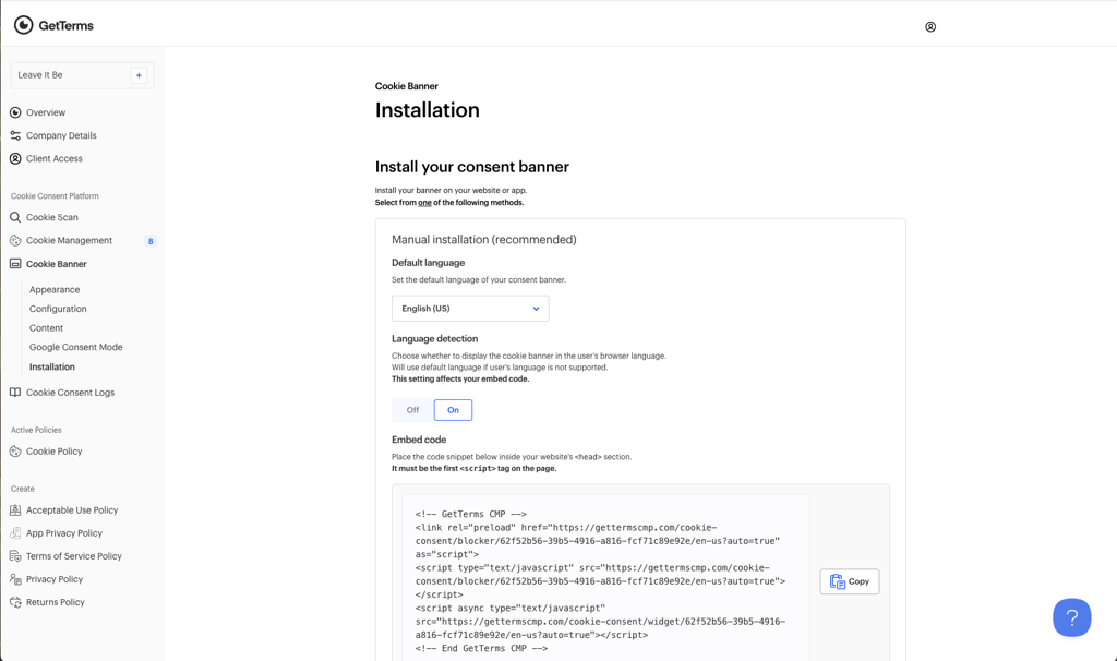 GetTerms support HTLM embeds