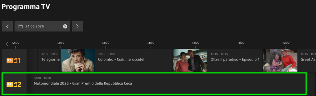 MotoGP Repubblica Ceca 2026 su RSI La 2