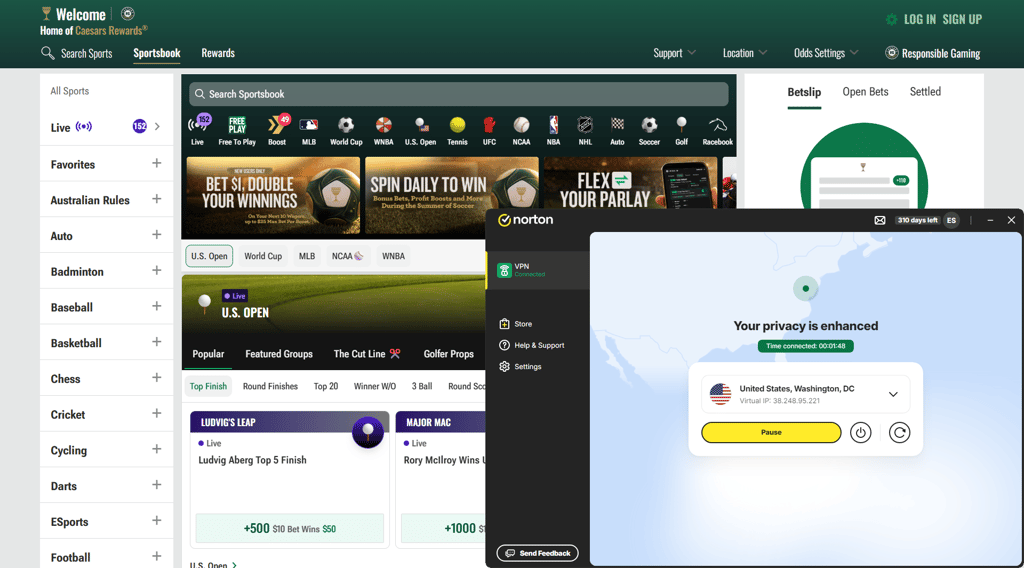 NortonVPN Caesars
