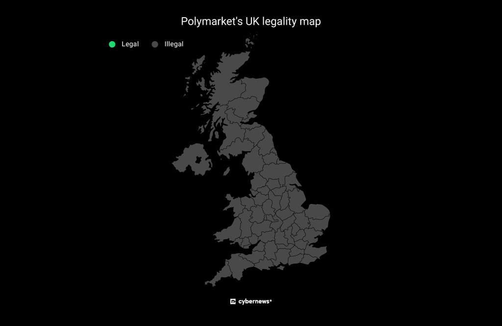 Polymarket's legality map in the UK
