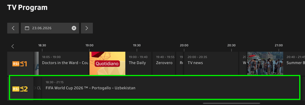 Portogallo-Uzbekistan, Mondiali 2026 su RSI