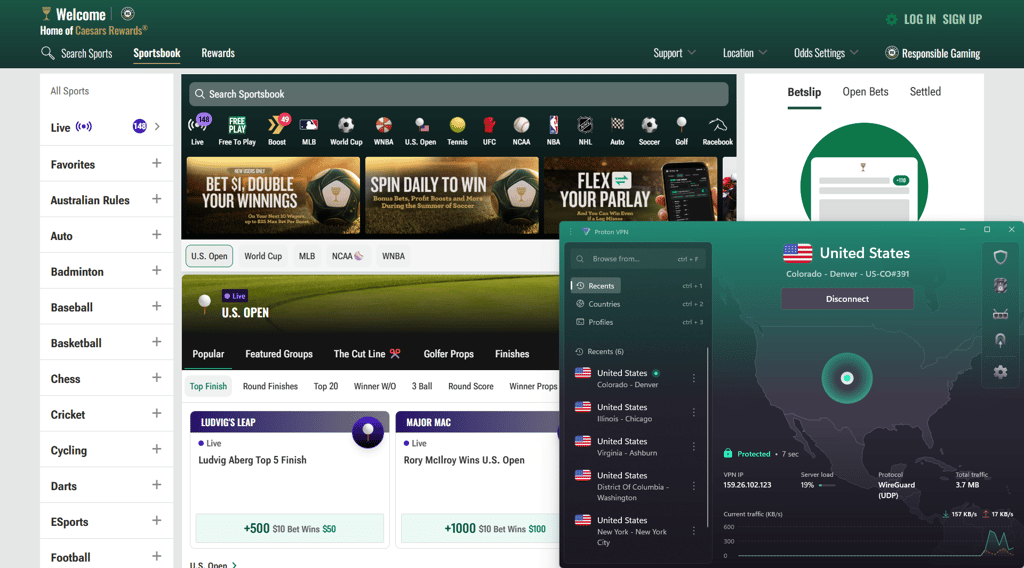 ProtonVPN Caesars