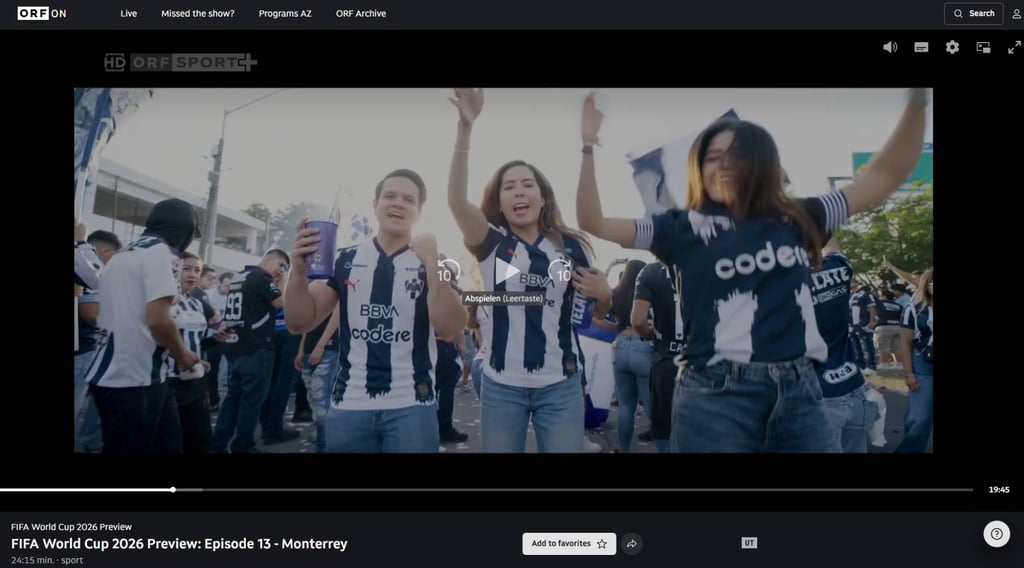 Austrian TV unblocked screenshot