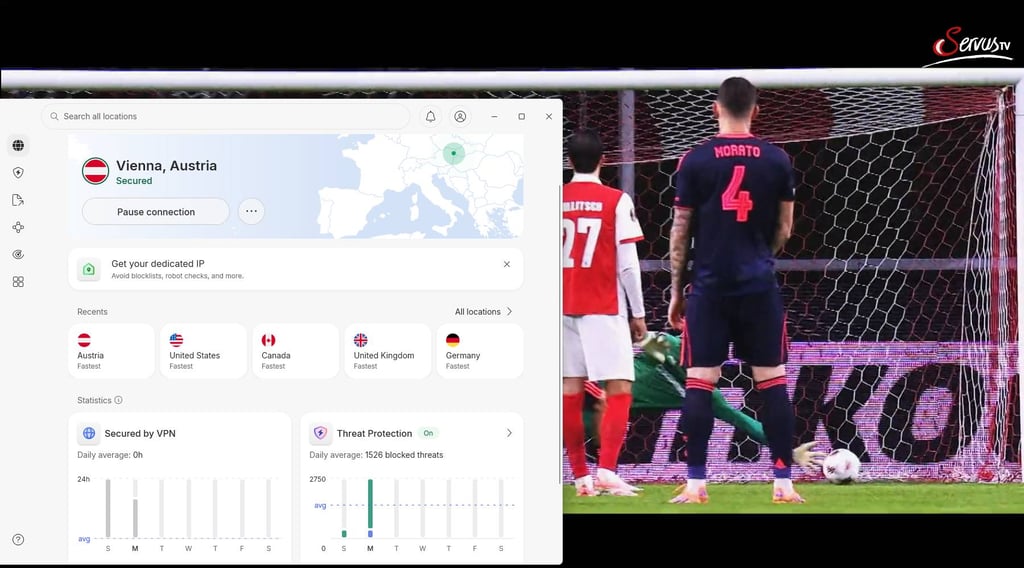 ServusTV with NordVPN