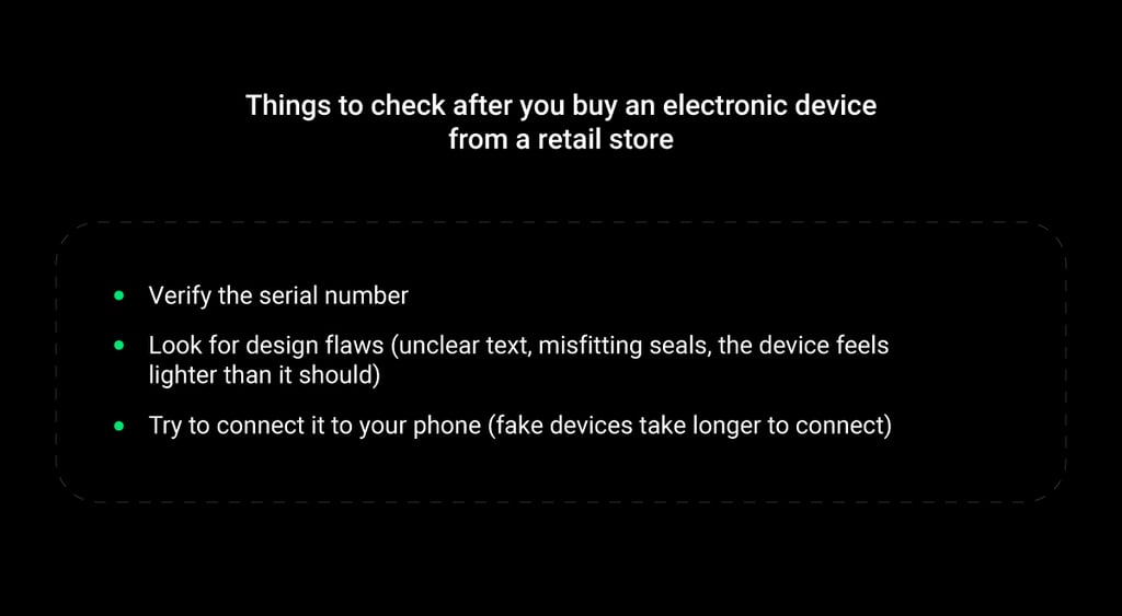 How to spot fake Apple devices in Target