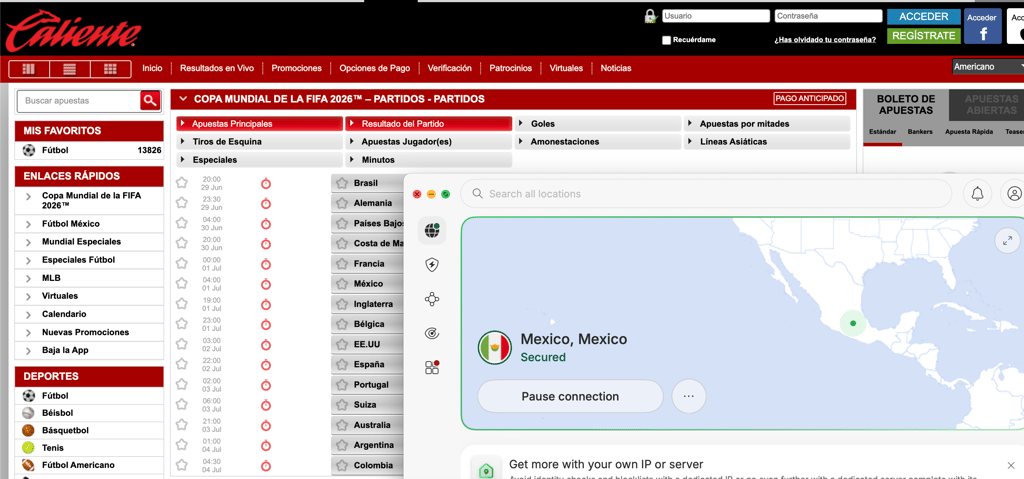 caliente fifa nordvpn