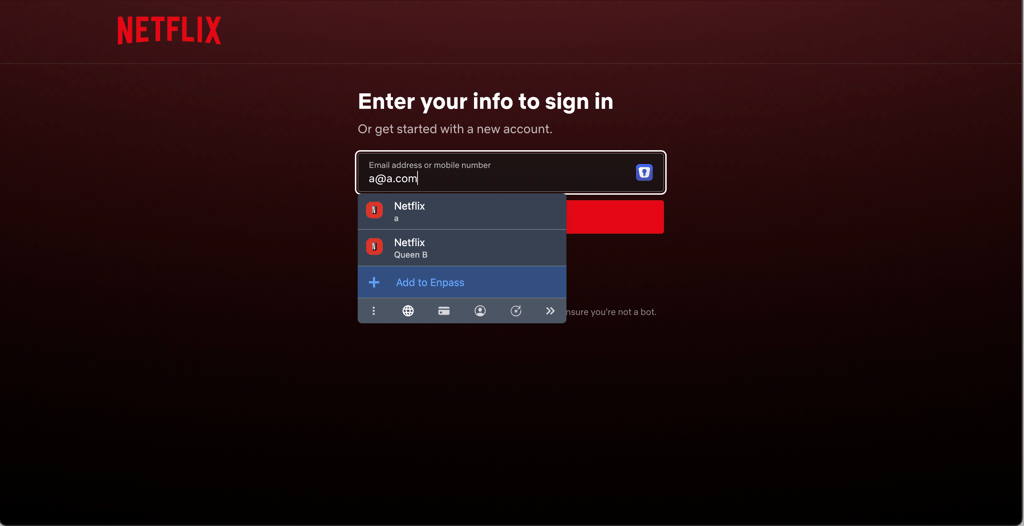 Enpass autofill feature
