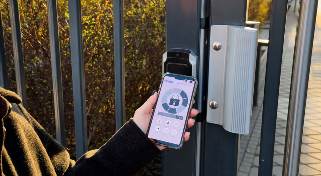 Phone used to unlock gates