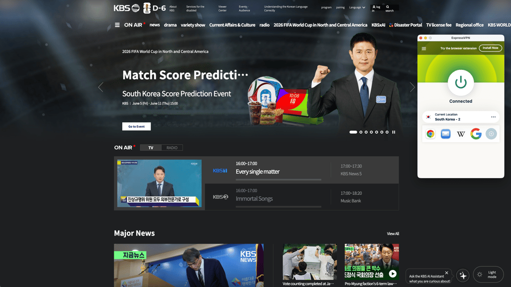 expressvpn kbs south korea