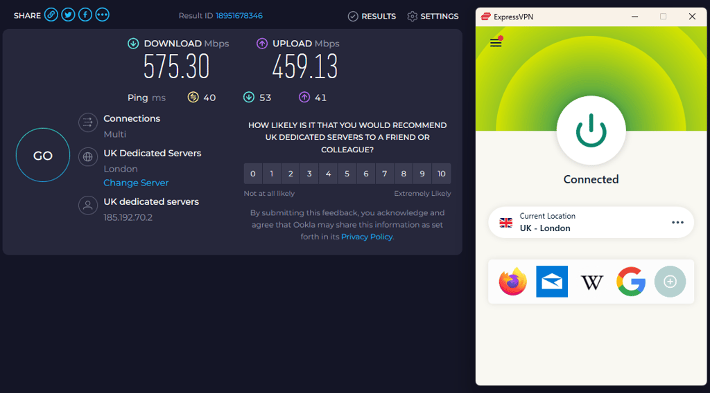 expressvpn speed uk