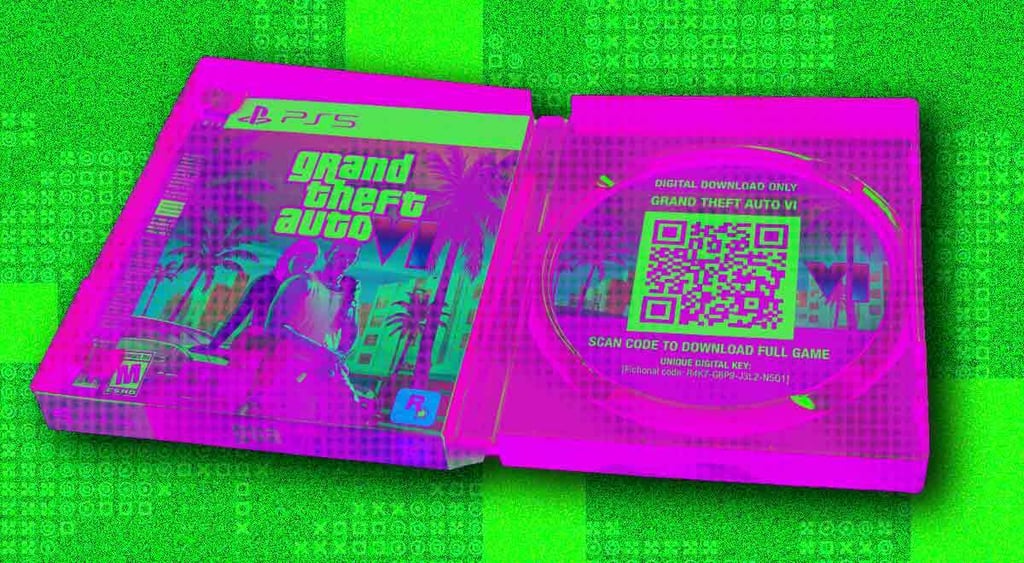 A GTA6 case with only a QR code within.
