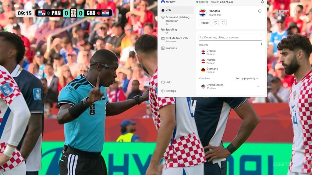 HRTi stream otključan putem VPN-a