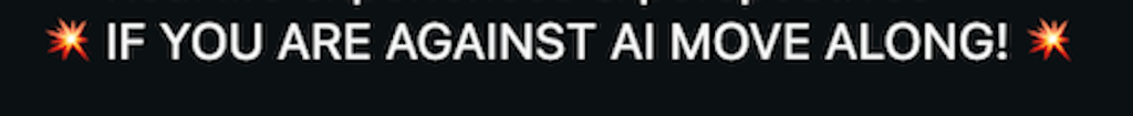 if against ai move along bio