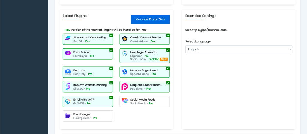 InterServer Softaculous app manager