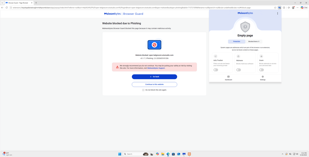 Malwarebytes Browser Guard extension