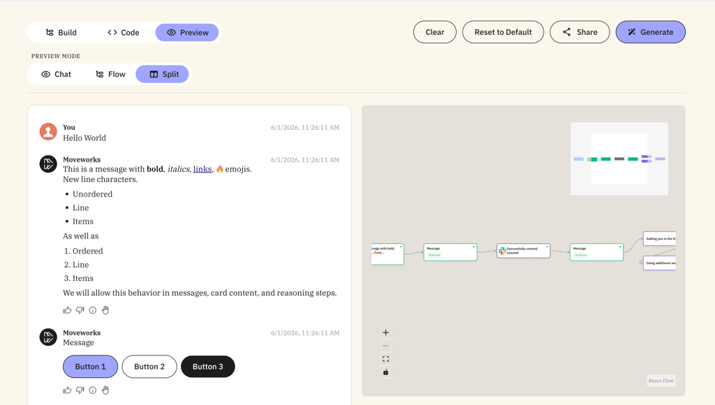 Moveworks chat builder