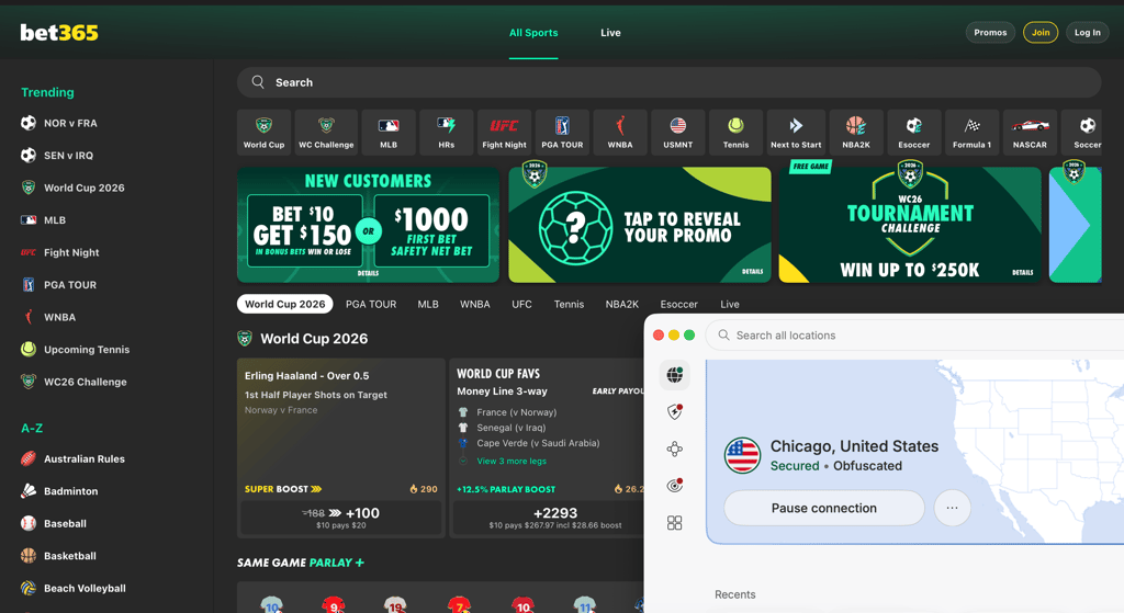 nordvpn bet365 unblocked
