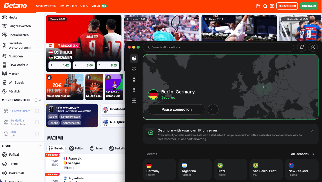 nordvpn betano germany