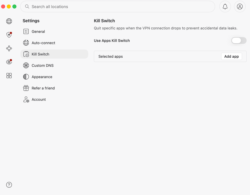 nordvpn kill switch on macos