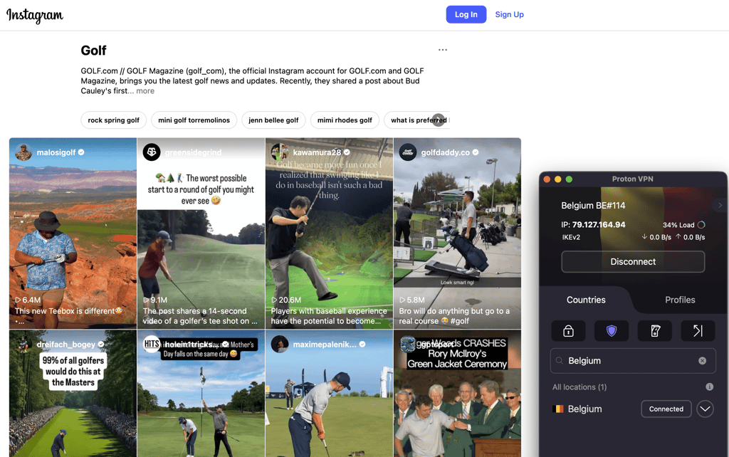 proton vpn instagram