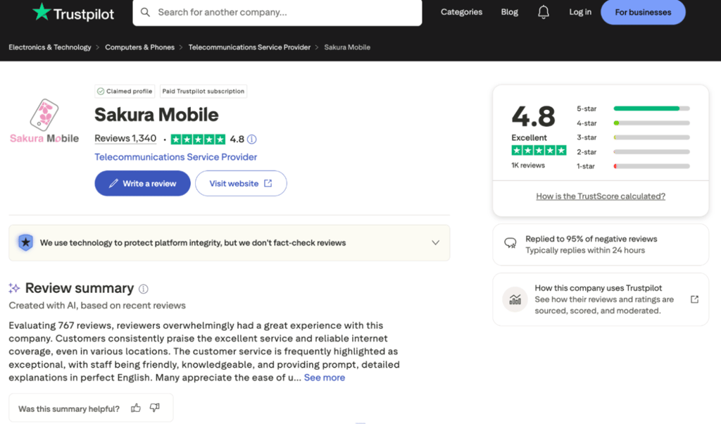 sakura trustpilot 2026