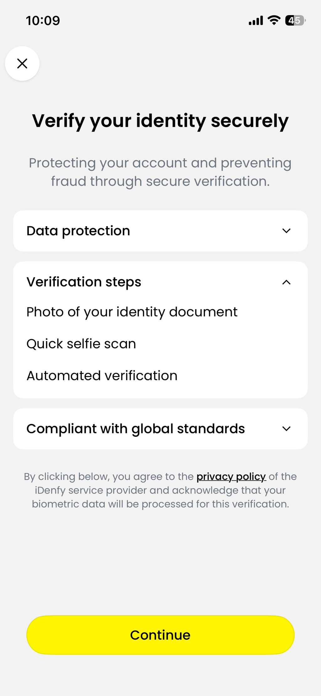 step 3 verify your identity