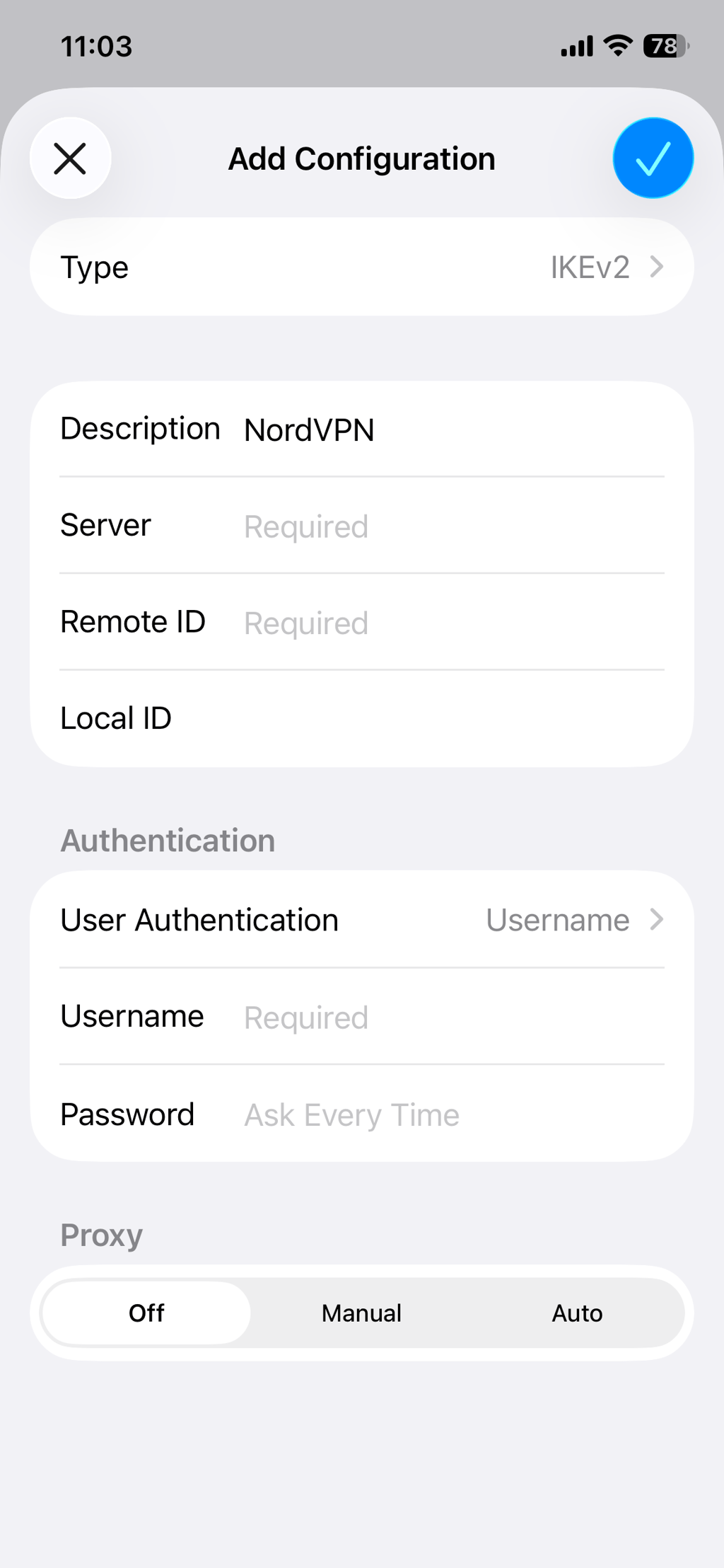 step4 VPN configuration