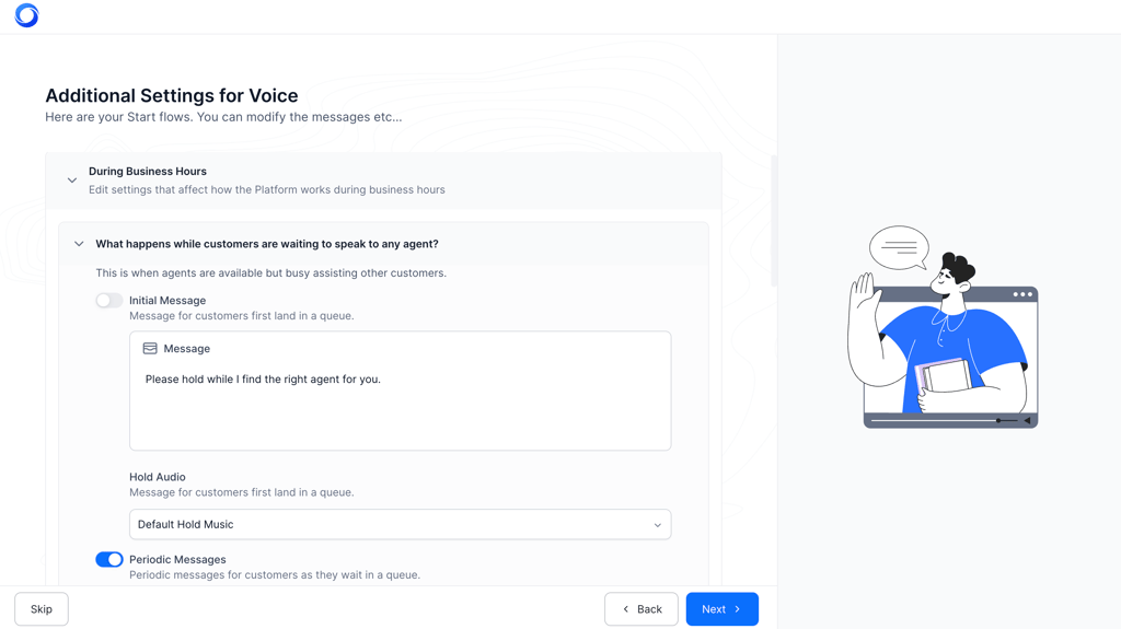 Onboarding for the Contact Center setup in Kore.ai