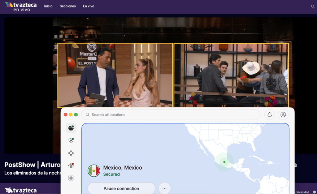 tv azteca working nordvpn