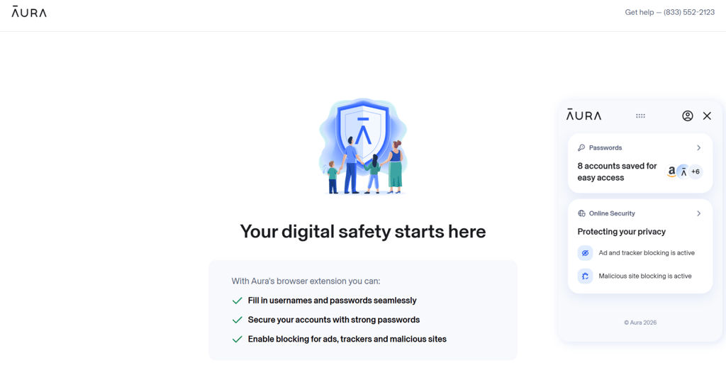 Auras web dashboard
