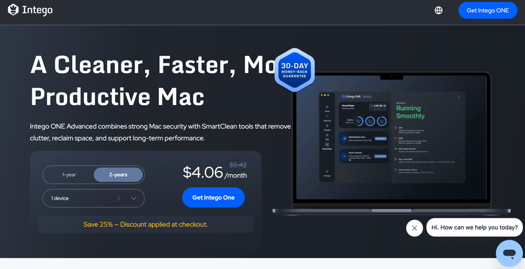 Intego page