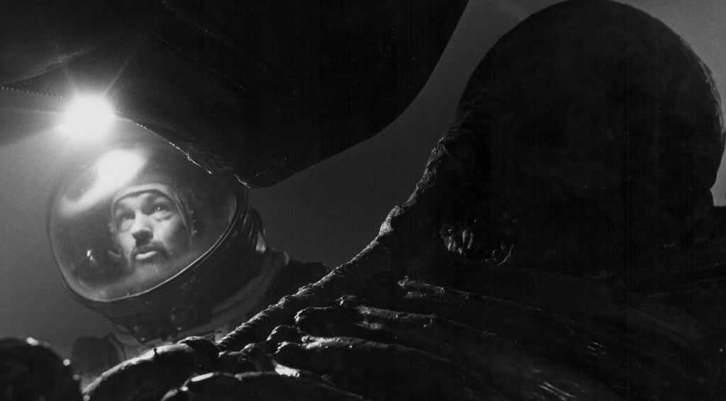 alien 1979 movie shot bw