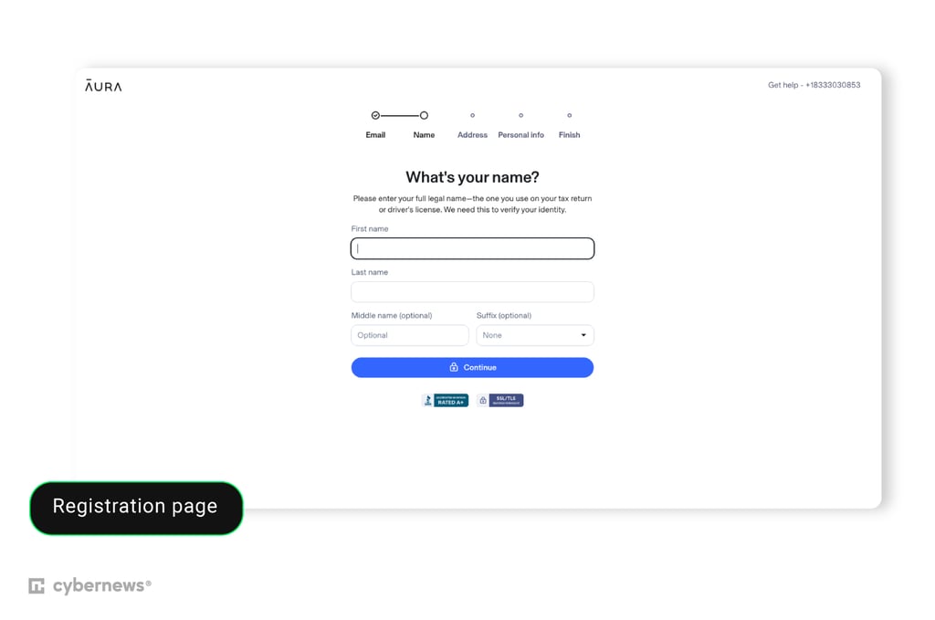 aura registration