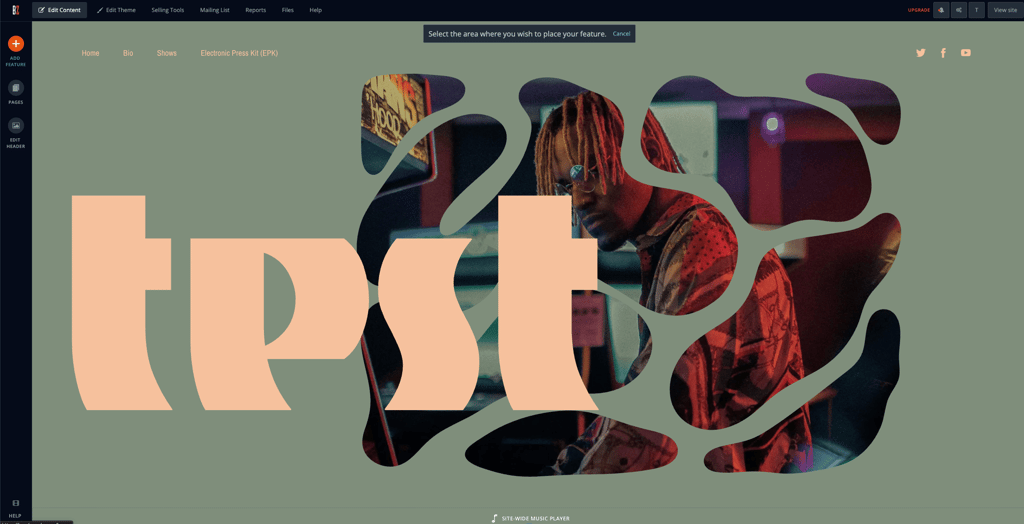 bandzoogle music web builder