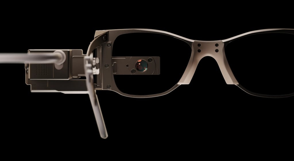 Glasses that come with retina chip by Science Corp.