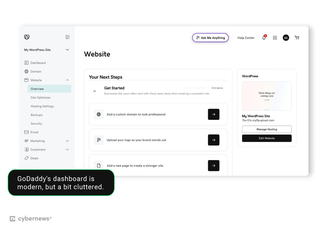 godaddy ease of use