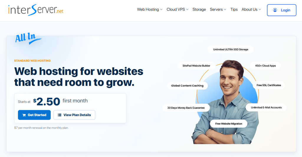 Interserver homepage