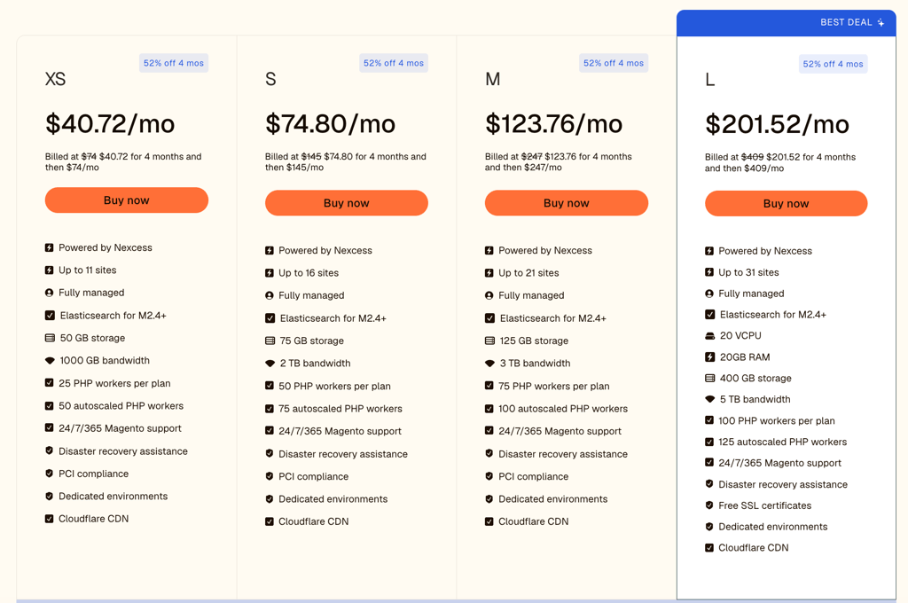 liqid web magento hosting pricing