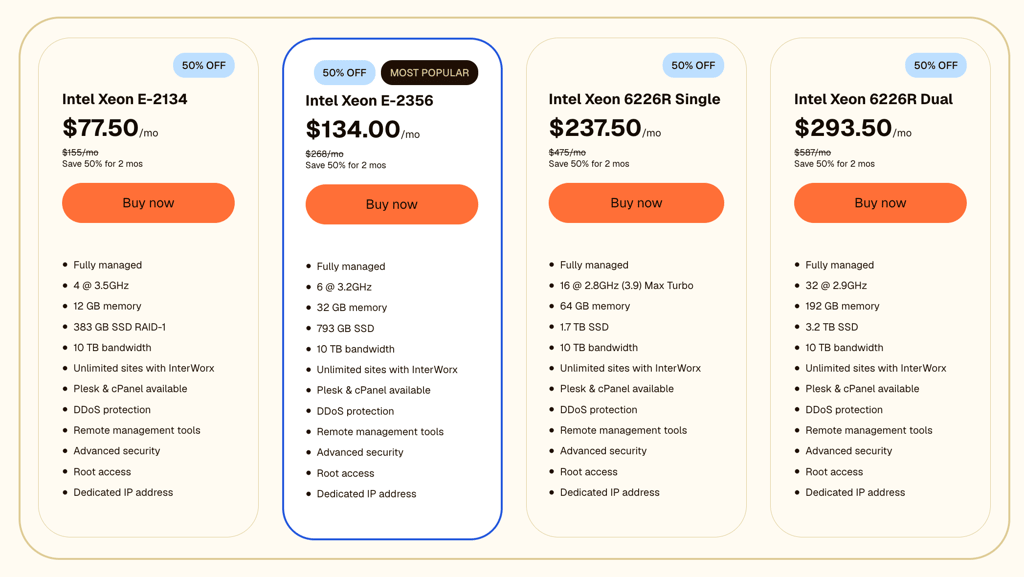 liquid web dedicated plans