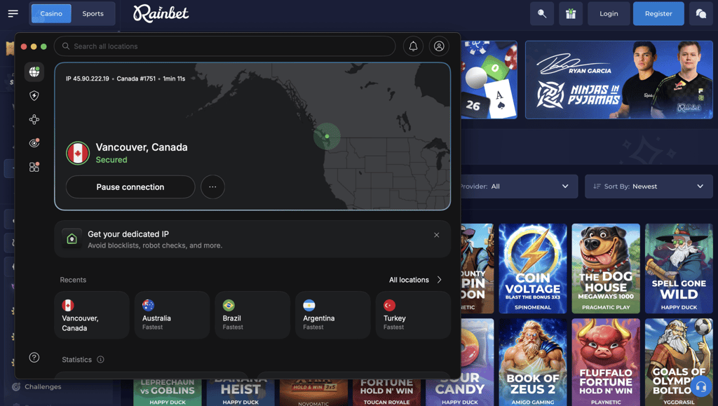 nordvpn rainbet 2