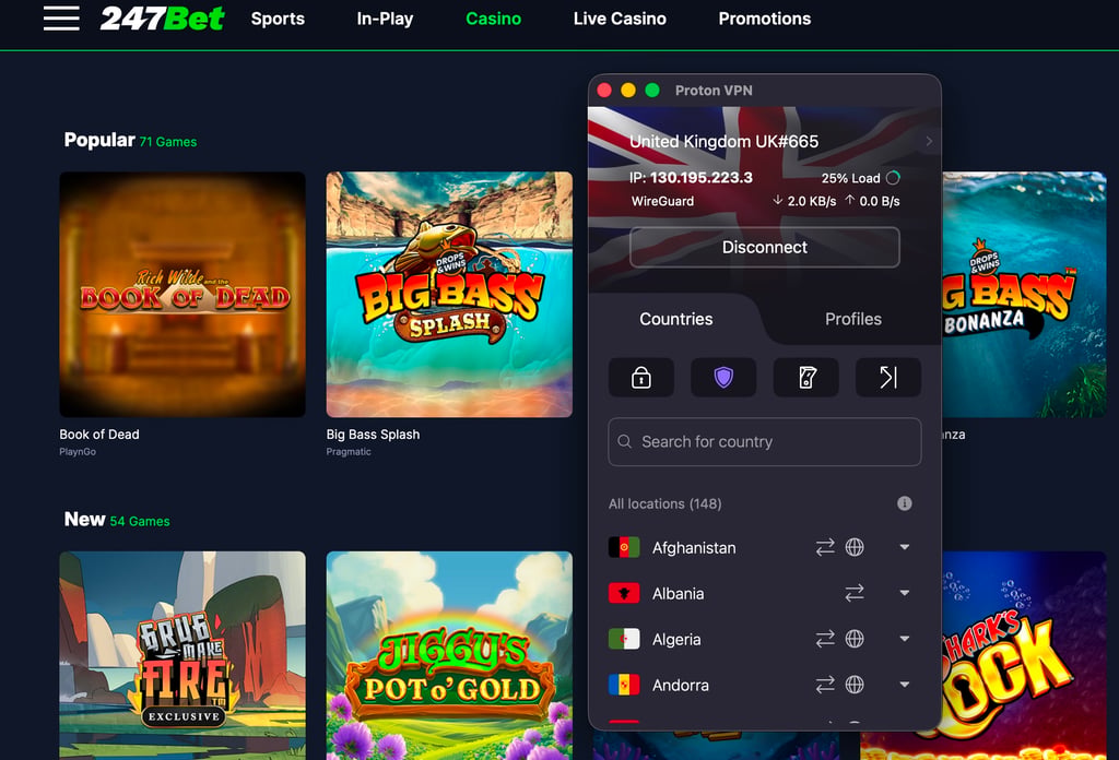 protonvpn 247bet